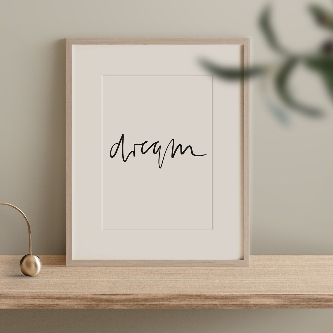 Minimalistic Vision Typography Art Print - Image 3