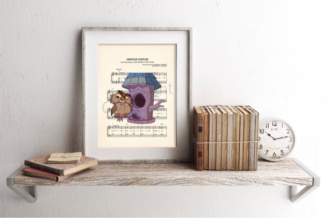 Sword In The Stone Archimedes Higitus Figitus Art Print