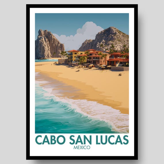Cabo San Lucas Poster Mexico Art Wall Print