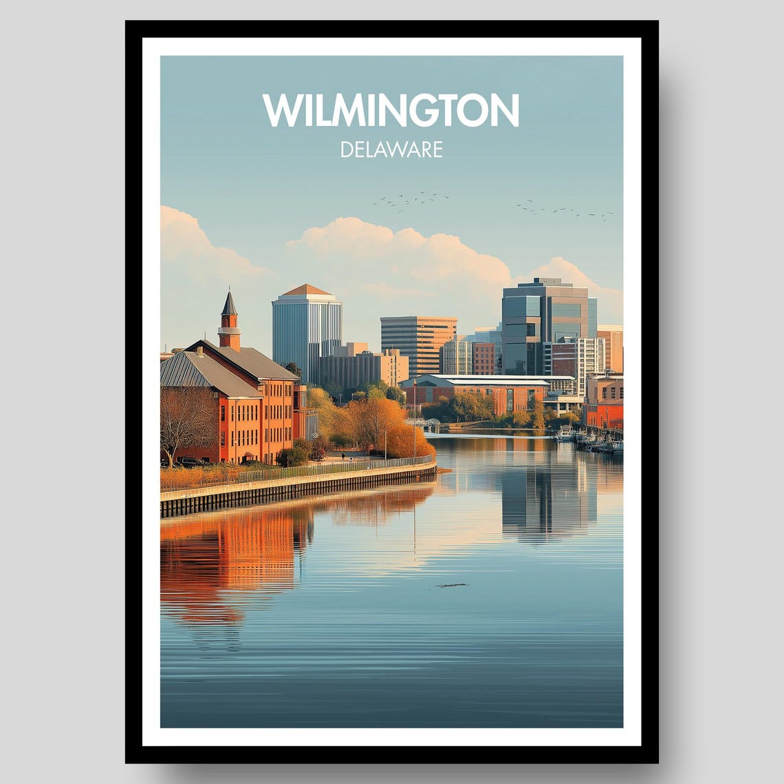 Wilmington Delaware Travel Poster