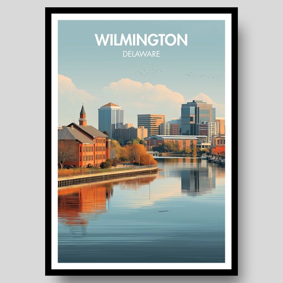Wilmington Delaware Travel Poster