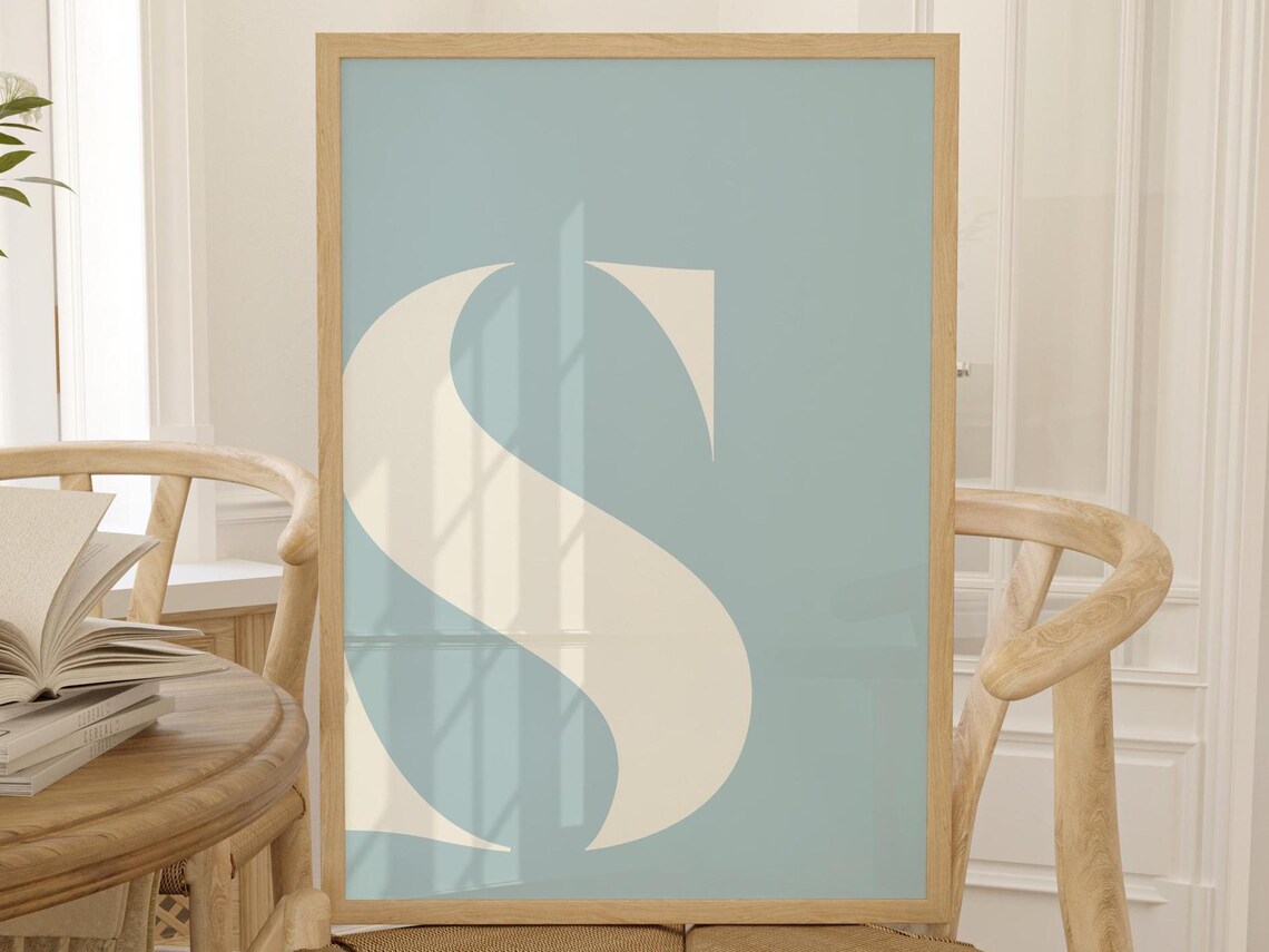 Full Alphabet, Girly Nursery Decor Wall Art Print