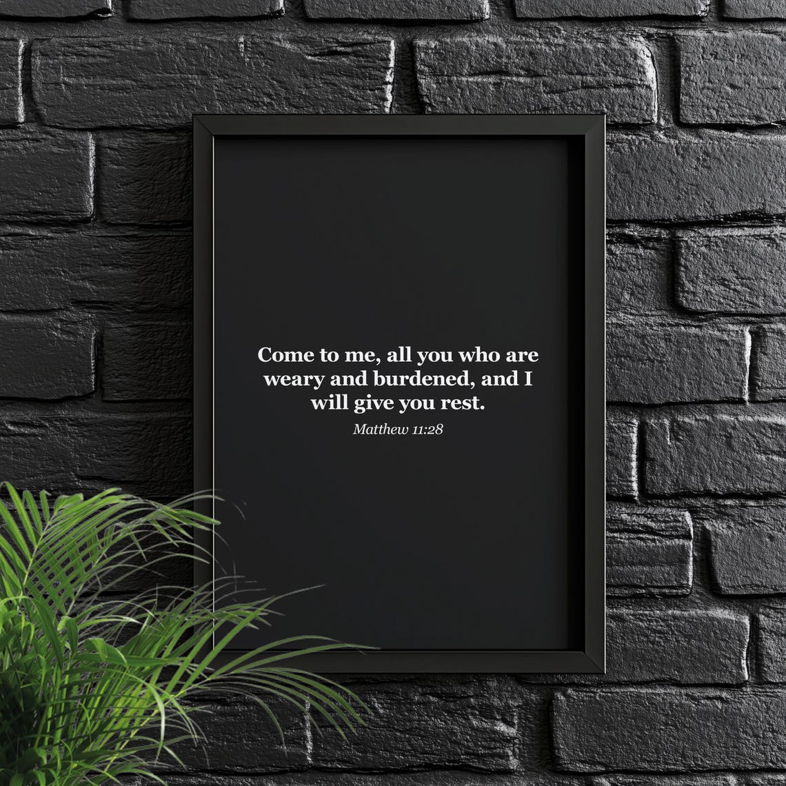 Come To Me All You Who Are Weary Bible Verse Matthew 11 28 Poster