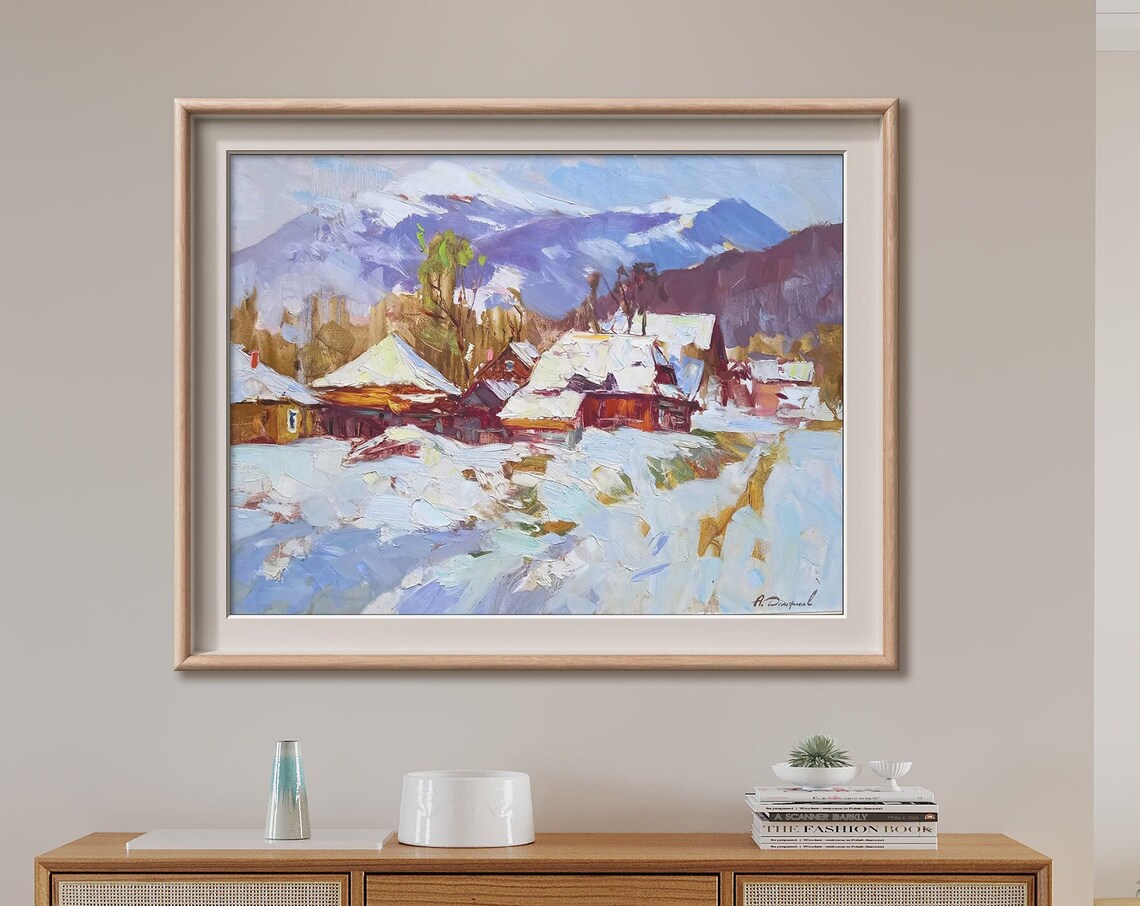 Winter In The Mountains, Snowy Morning Landscape - Image 2
