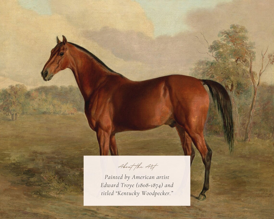 Victorian Horse Painting, Vintage Equestrian Art Print - Image 2