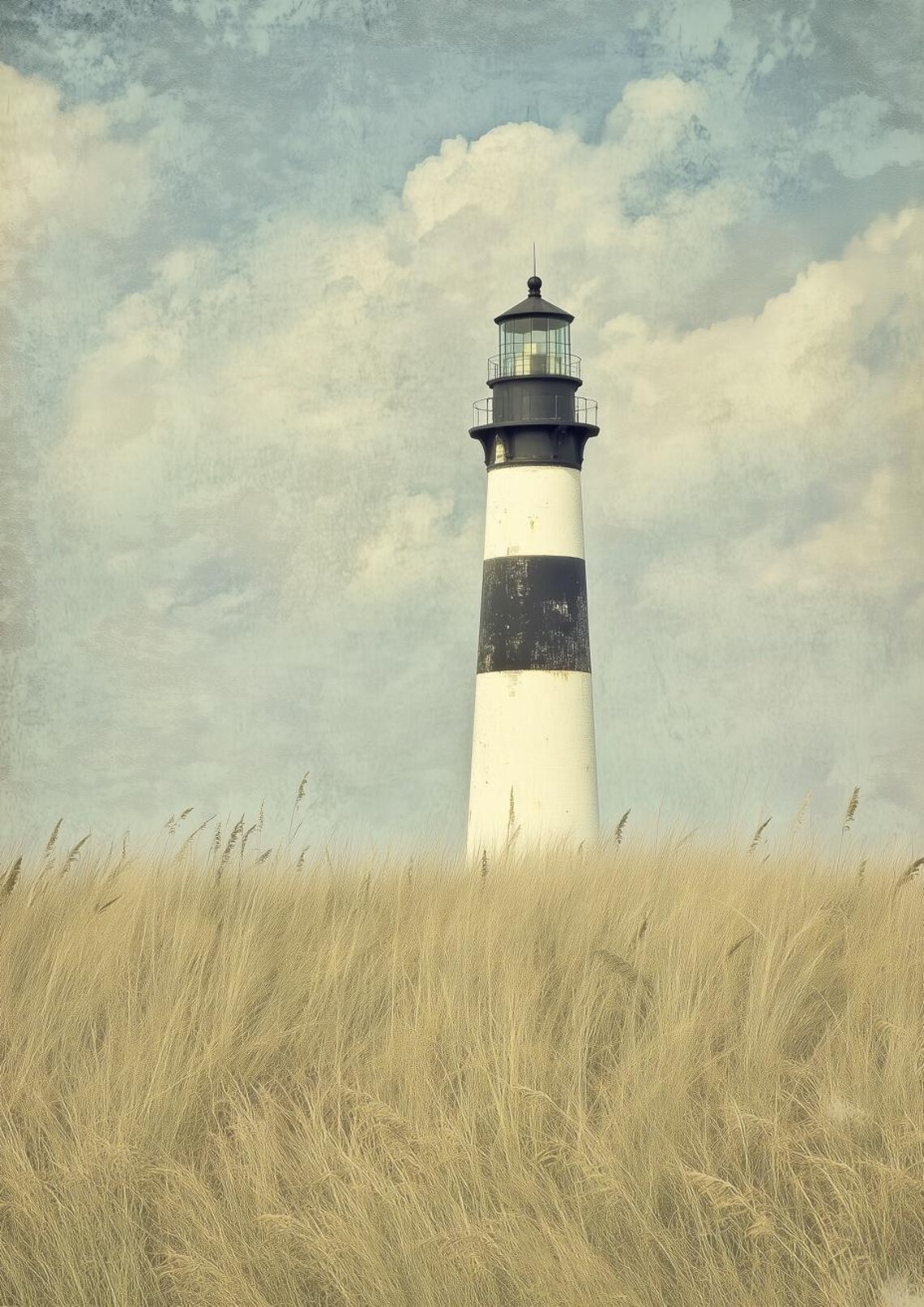 Custom Lighthouse Artwork, Soft Pastels Inspired By Hopper
