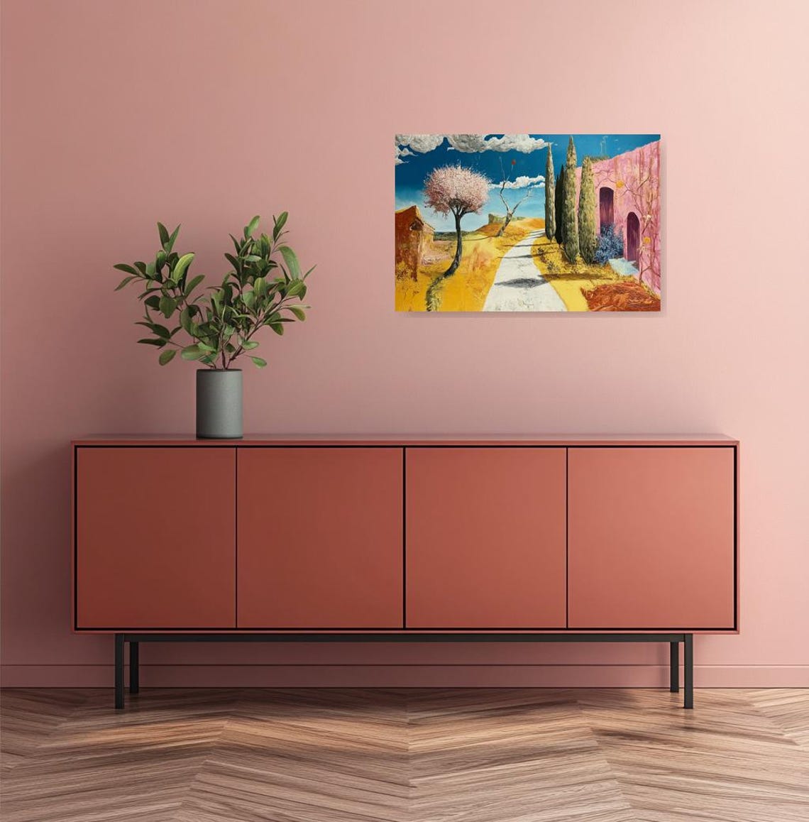 Bright Pathway Print Inspired By Van Goghs Colorful Landscapes Art For Home Decor And - Image 3