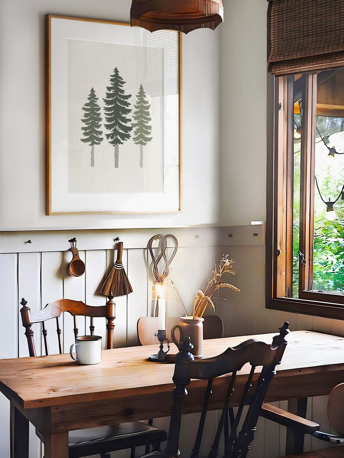 Pine Trees Minimalist Poster, Woodland Wall Art - Image 3