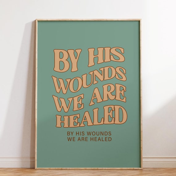 Retro Christian Wall Art Religious Print Scripture Art Christian Poster Bible Verse Wall Decor Large Art