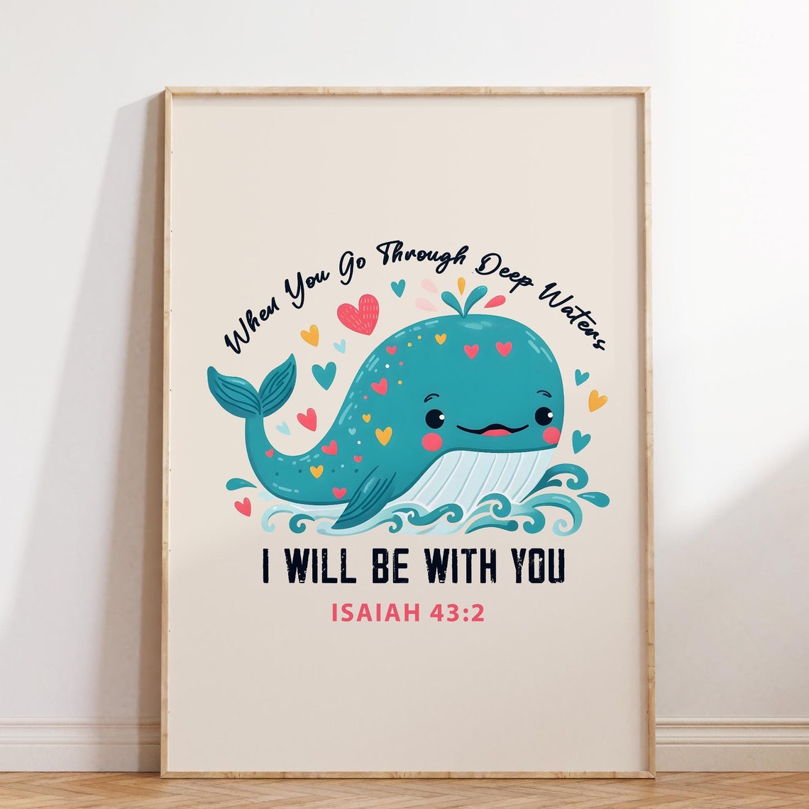 Cute Christian Wall Art Isaiah Bible Verse Christian Poster Wall Decor Large Wall Art Prints Scripture Art