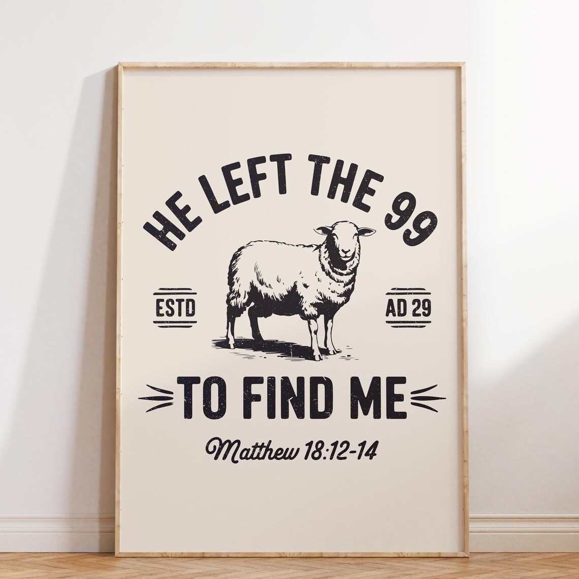 Matthew Bible Verse Christian Scripture Art Print