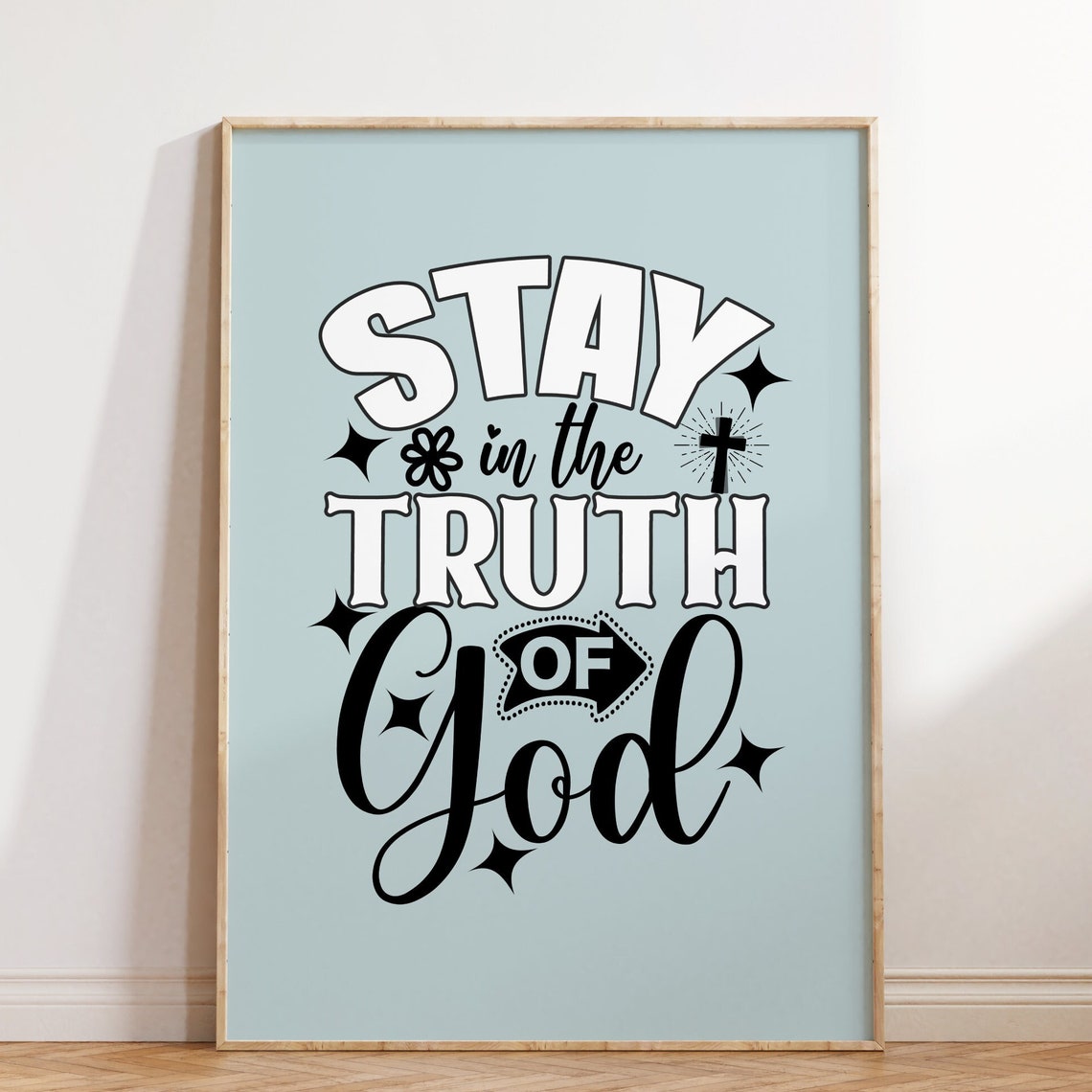 Retro Christian Wall Art Christian Poster God Bible Verse Scripture Art Wall Decor Art Gift For Christian