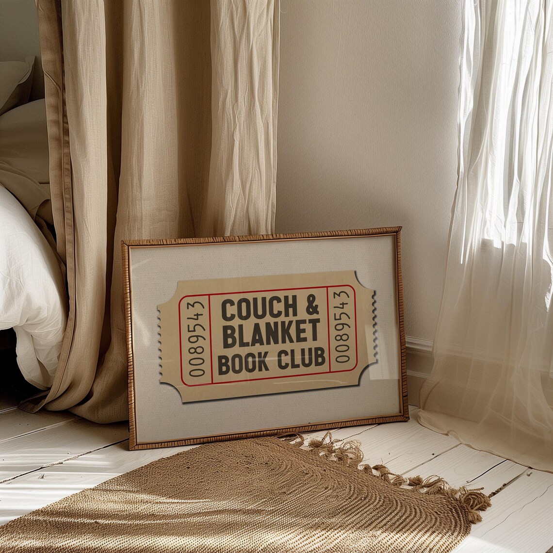 Reading Nook Book Club Vintage Art Print - Image 2