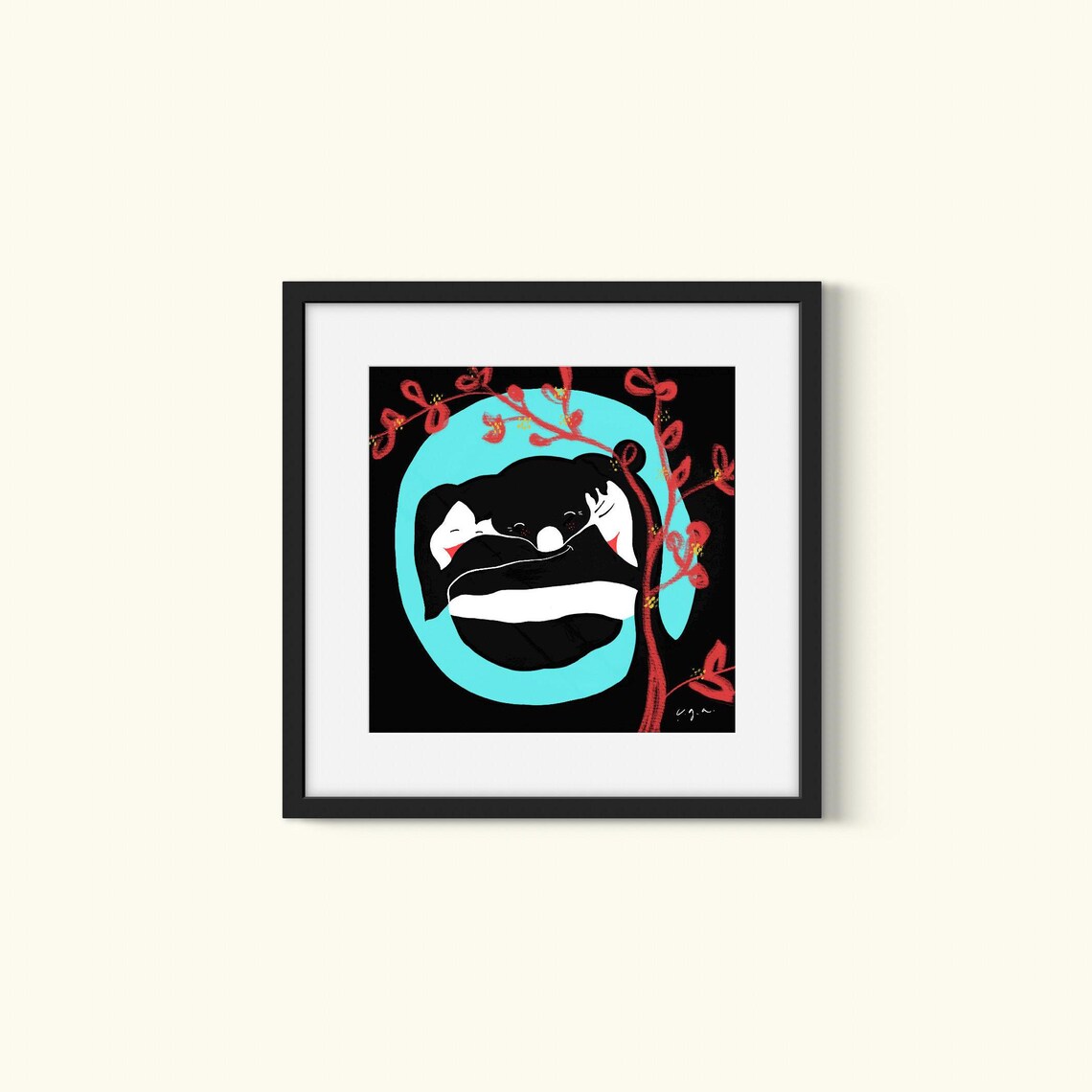 Bold Animal Silhouette - Abstract Pop Art