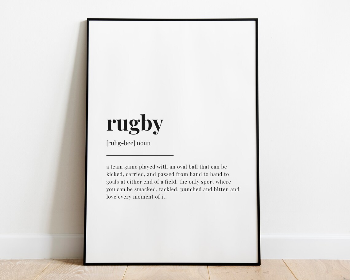 Rugby Definition Meaning, Gift For Rugby Player - Image 3