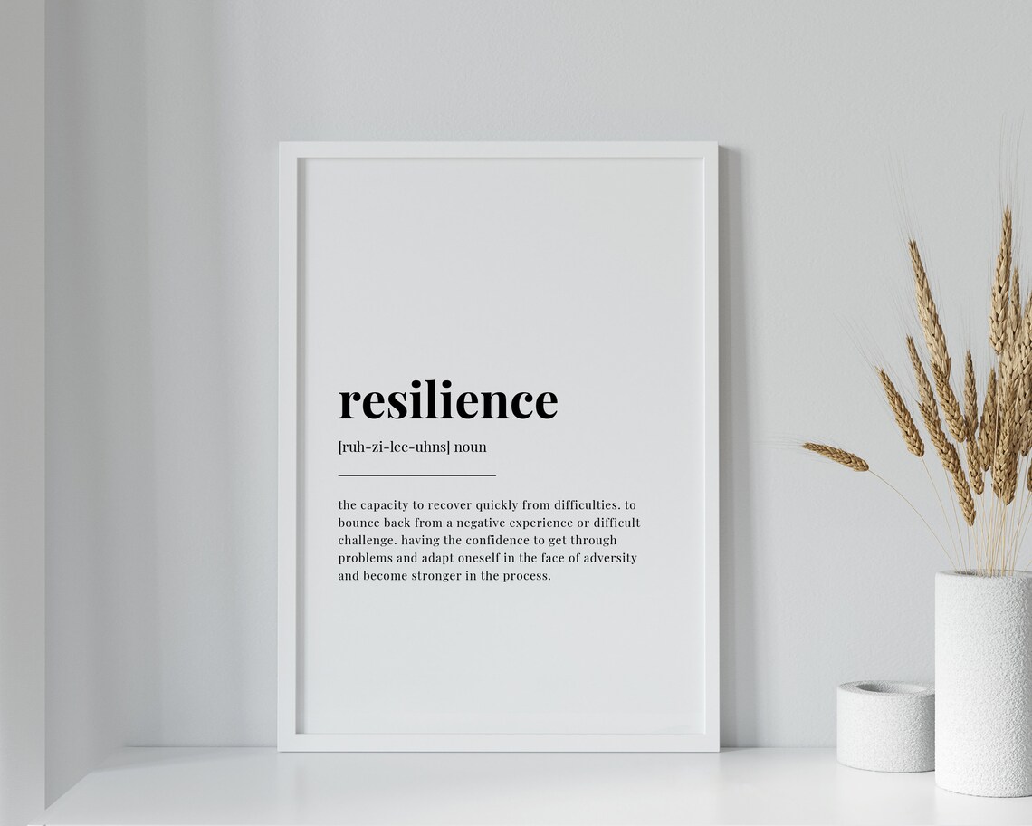 Resilience Definition and Meaning Wall Art Print - Image 3