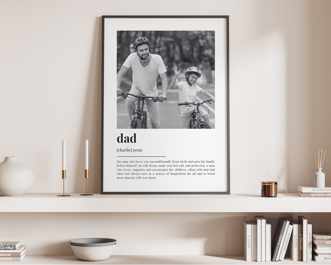 Dad Definition - Personalized Quote Art - Image 4