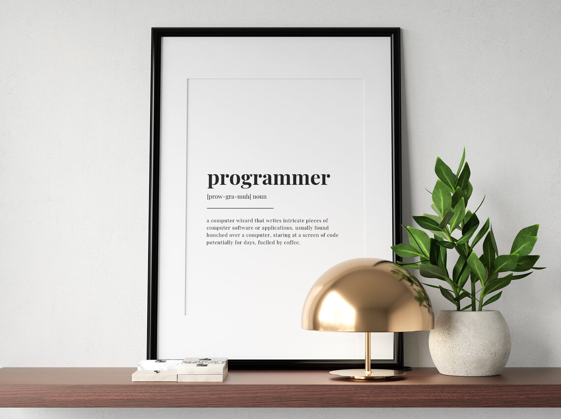 Programmer Definition Quote, Office Tech Gift - Image 3