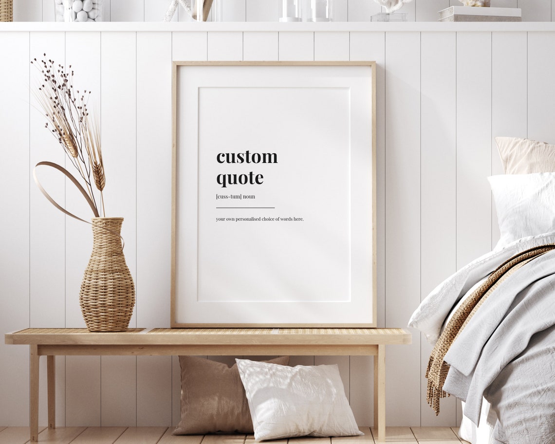 Custom Personalized Definition Quote Wall Art Print - Image 3