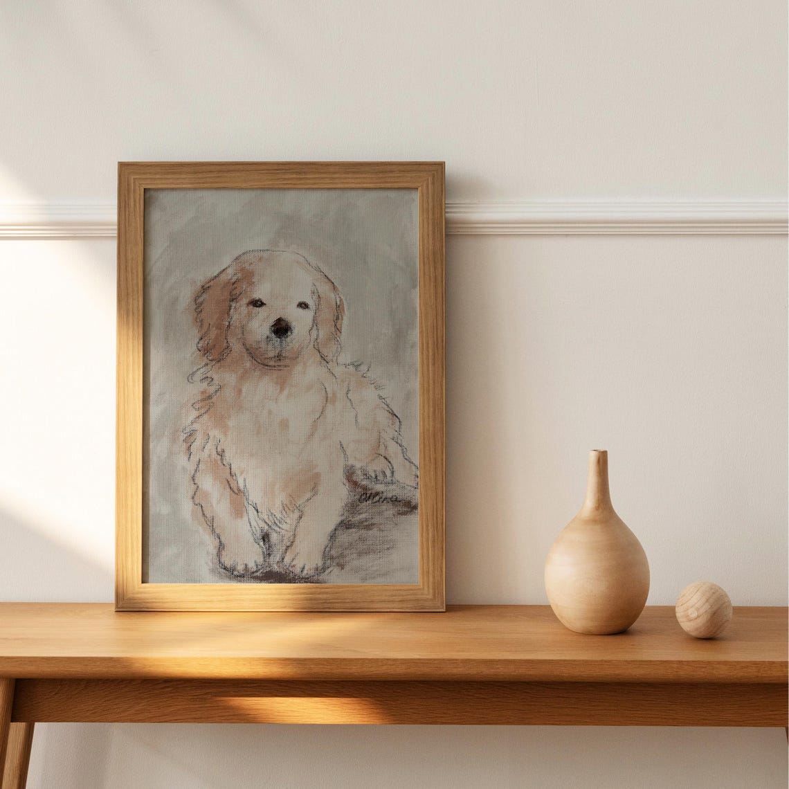 Dog Sketch Art Print, Dog Drawing - Image 2