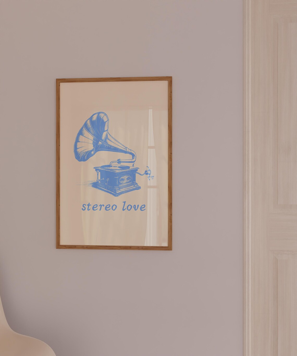 Stereo Love Minimalist Trendy House Decor Poster - Image 3