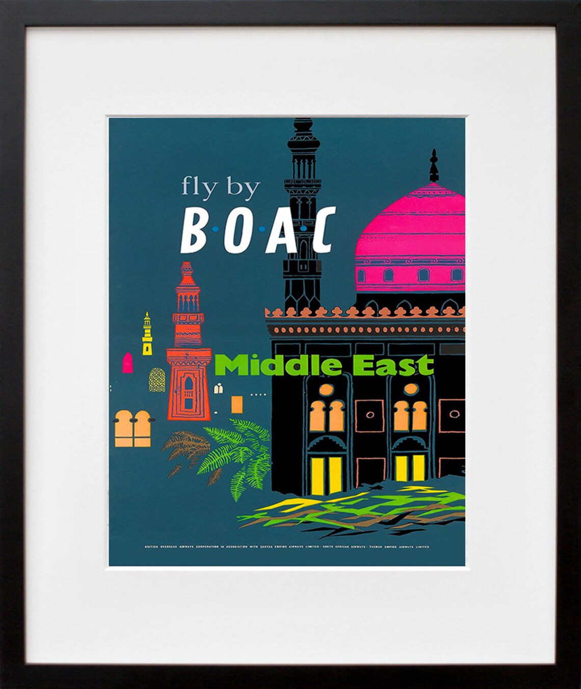 Middle East Vintage Travel Poster Art Print - Image 2