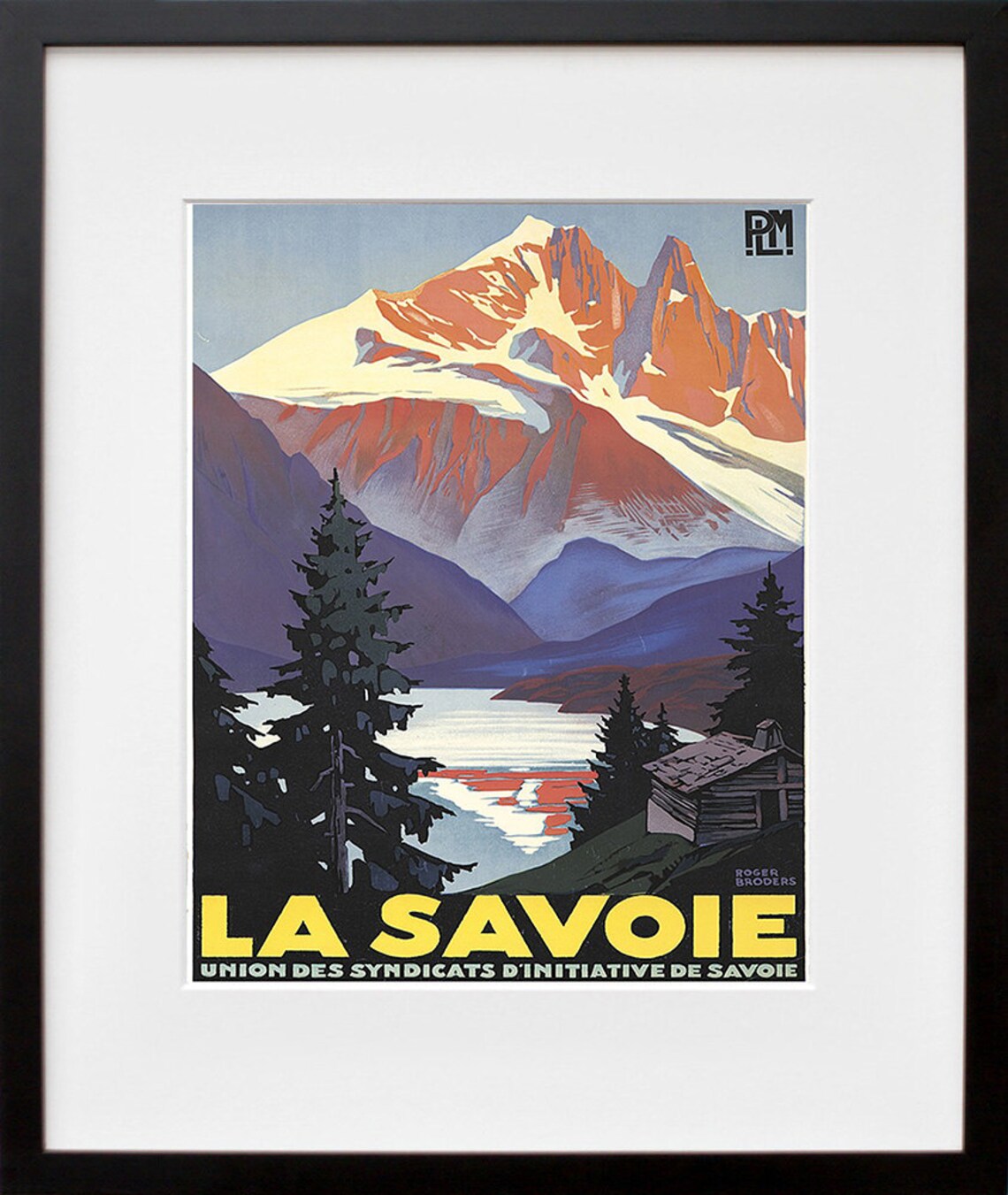 La Savoie Vintage French Alps Travel Poster with Snowy Mountain Lake - Image 2