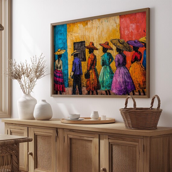 Mexican Wall Art Print, Gift For Her