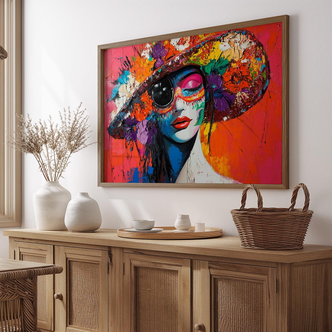 Mexican Wall Art Print, Gift For Her