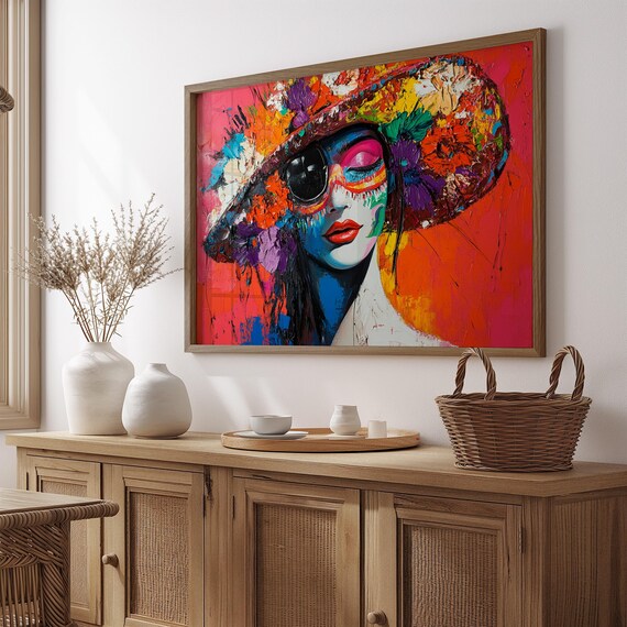 Mexican Wall Art Print, Gift For Her
