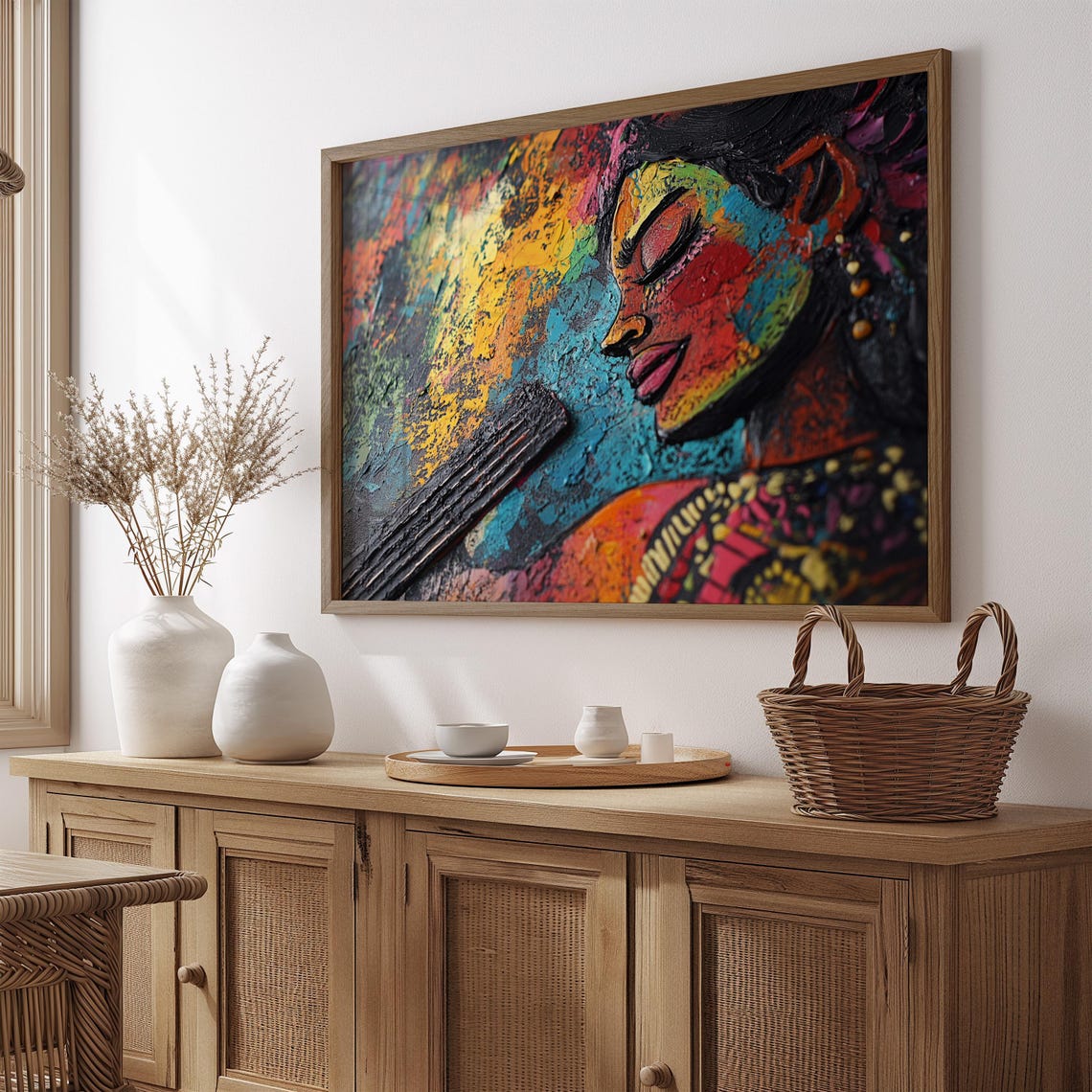Mexican Wall Art Print, Gift For Her
