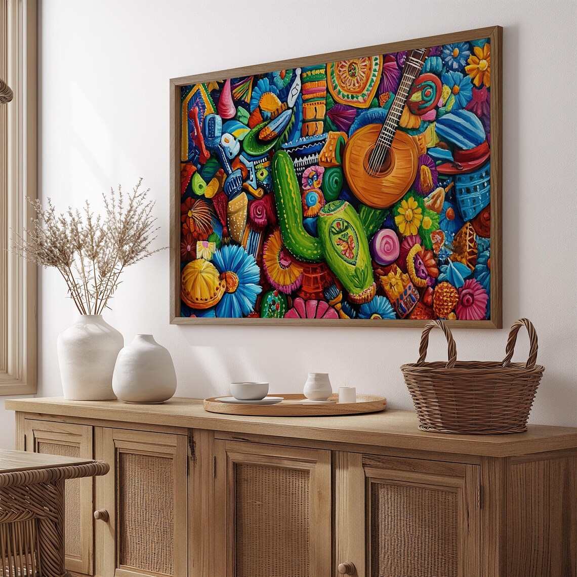 Mexican Art Print, Home Decor Gift For Her