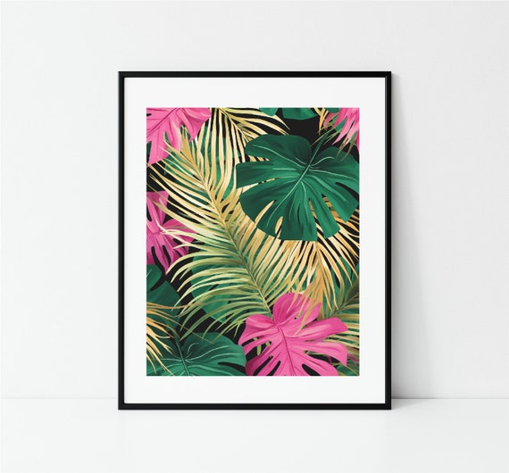 Tropical Print Art, Decorative Sheet
