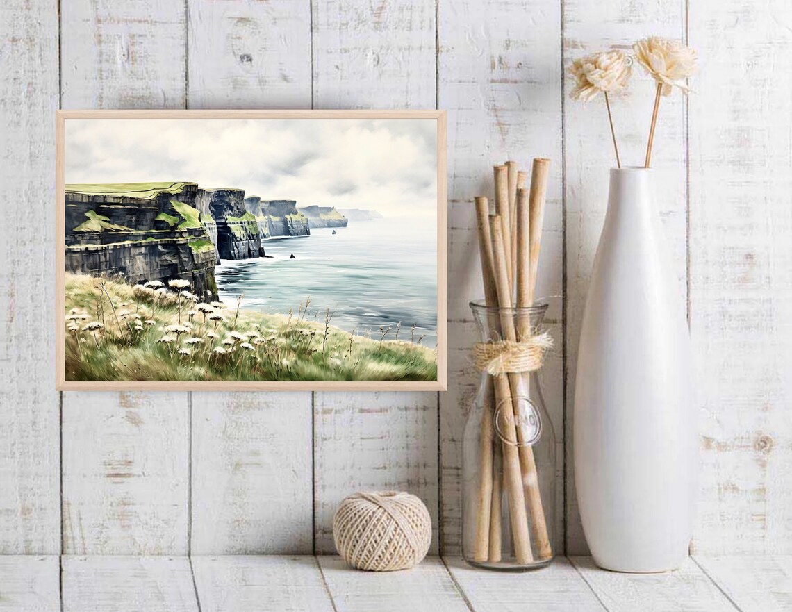 Cliffs Of Moher Co Clare Ireland Travel Poster - Image 2