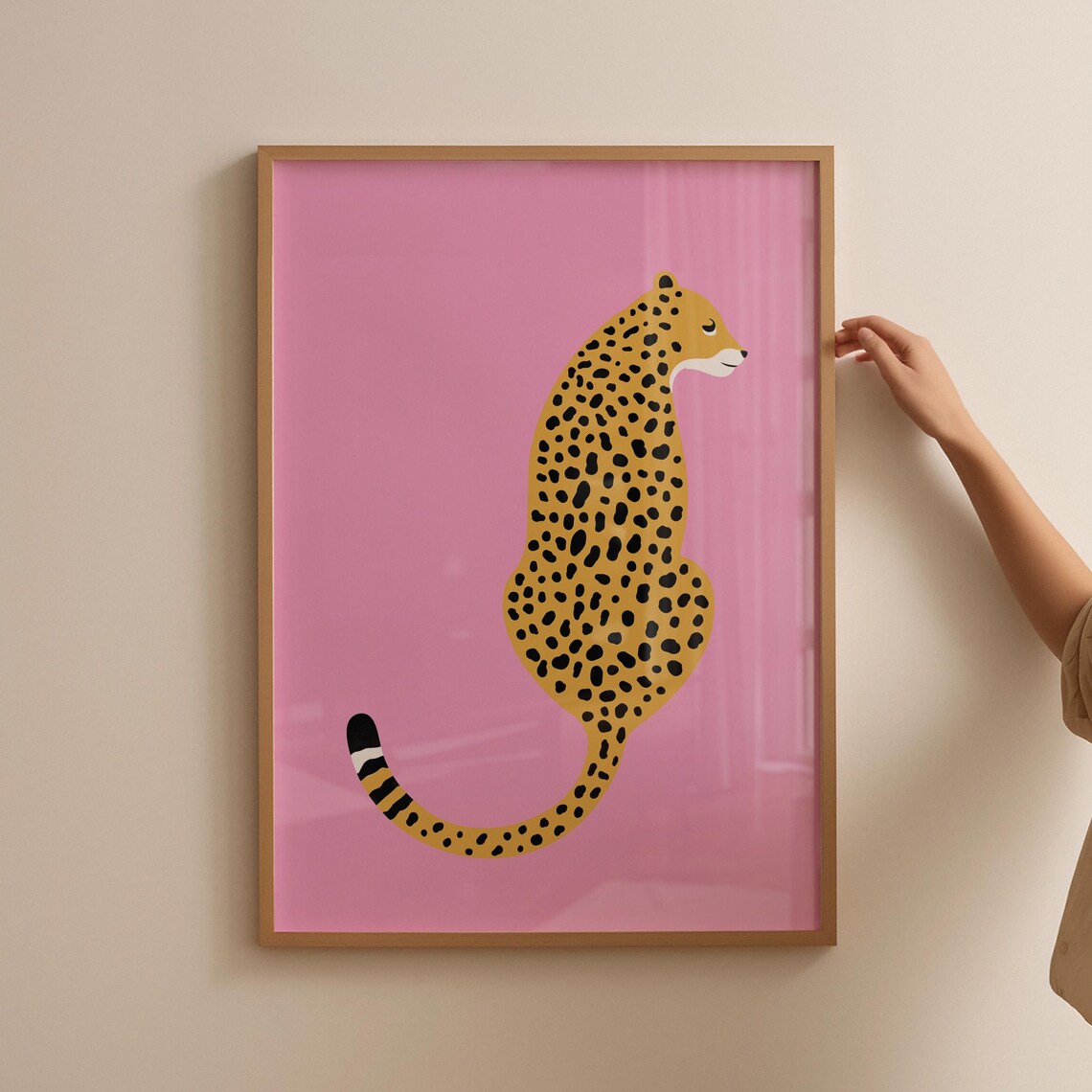 Cheetah Print Pink Leopard Print Jungle Poster - Image 4
