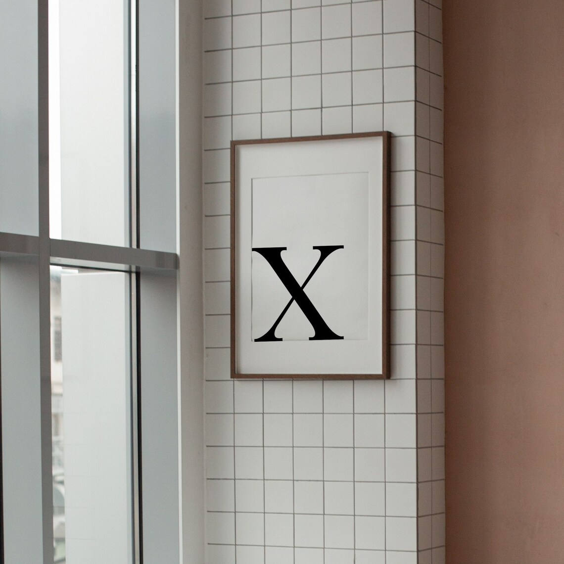 Letter X, Modern Monogram Alphabet Print - Image 5