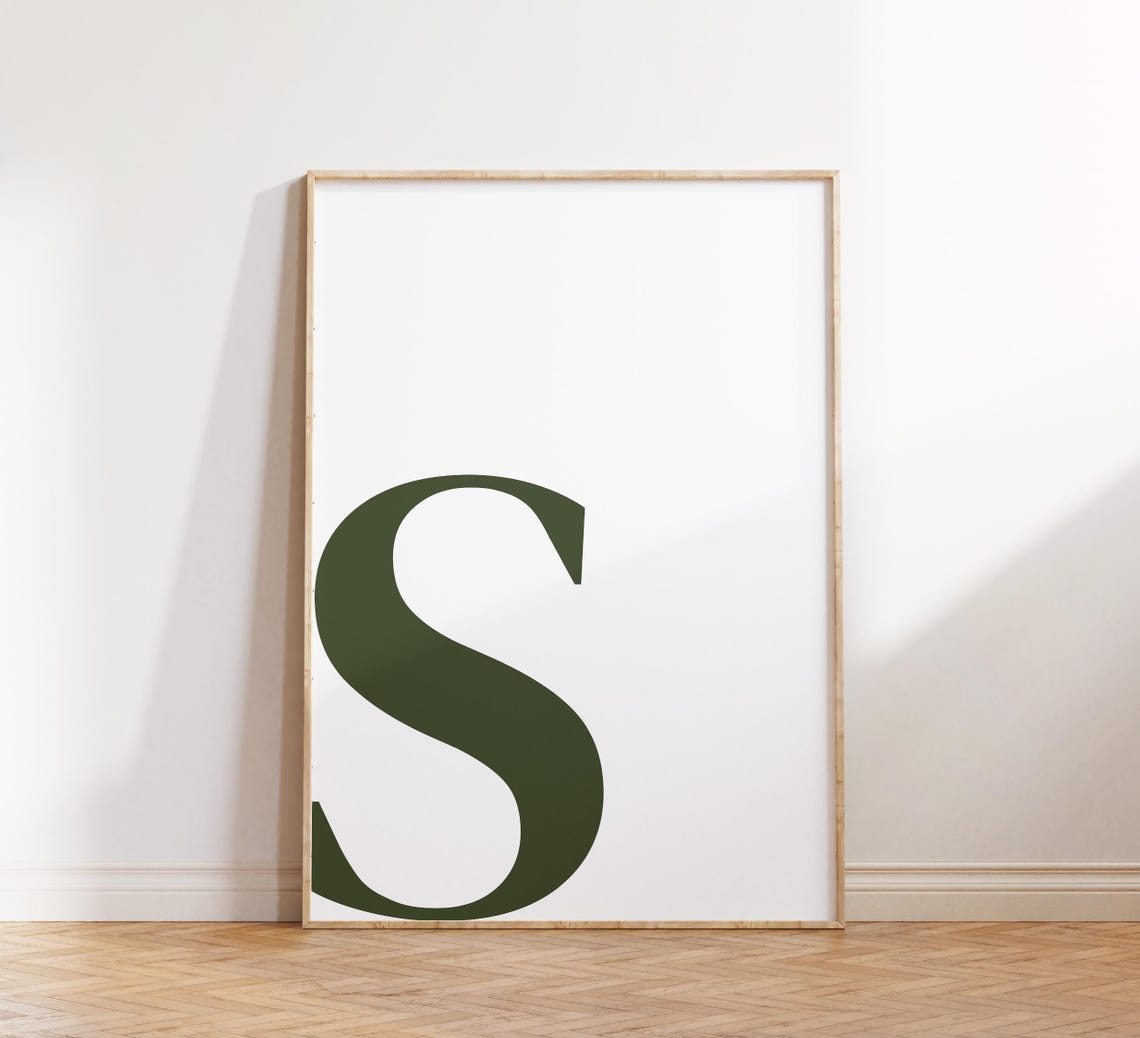 Letter S Poster, Preppy Room Decor - Image 5