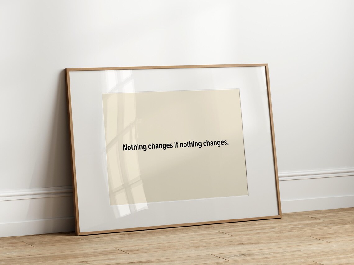 Minimalist Quote Art Print, Motivational Typography - Image 2