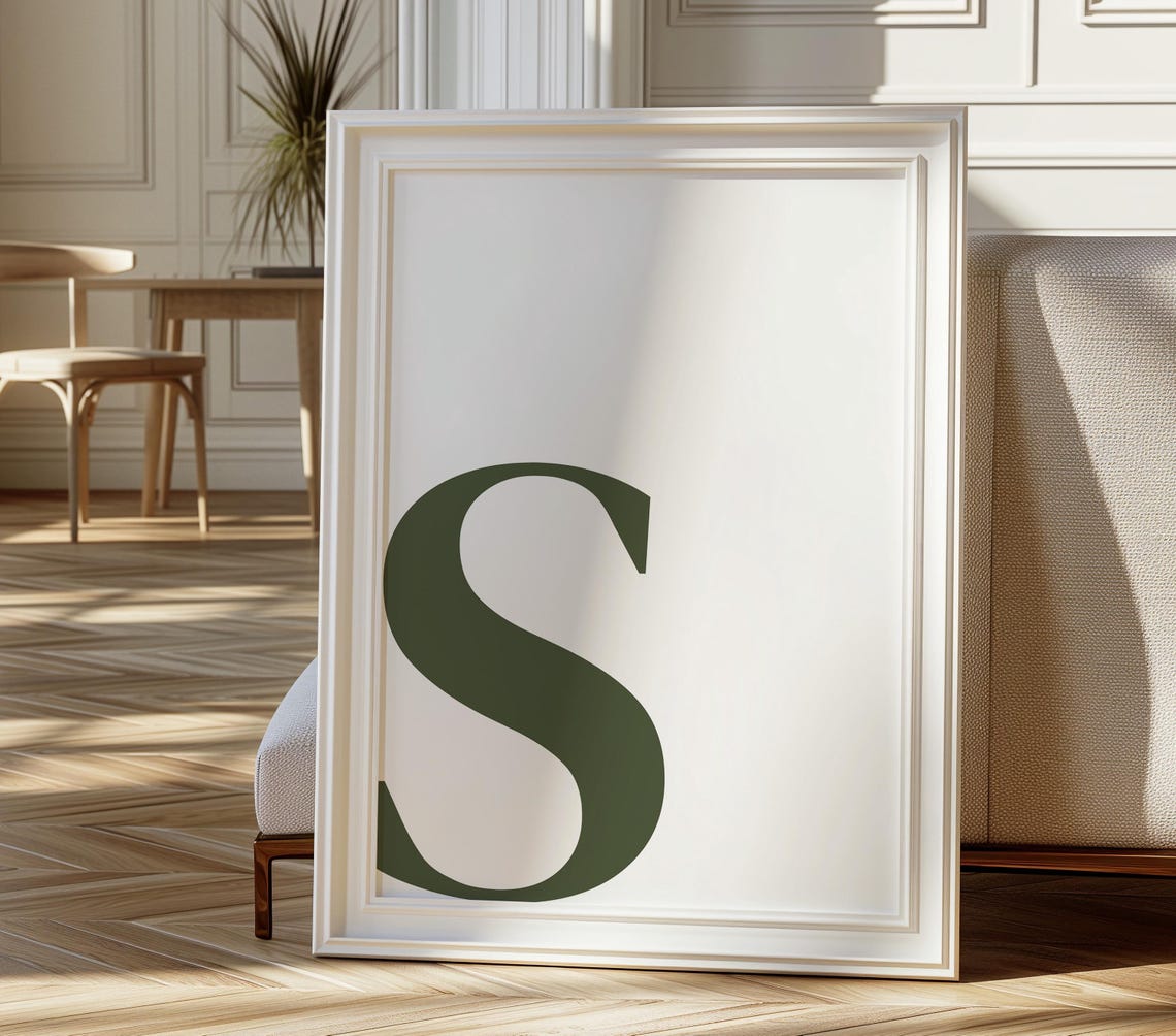 Letter S Poster, Preppy Room Decor - Image 4