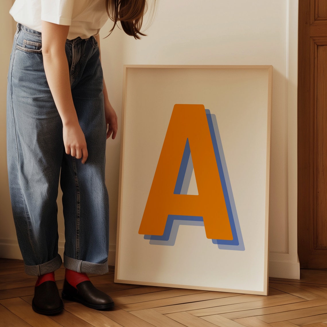 Letter A - Retro 3D Monogram - Image 4