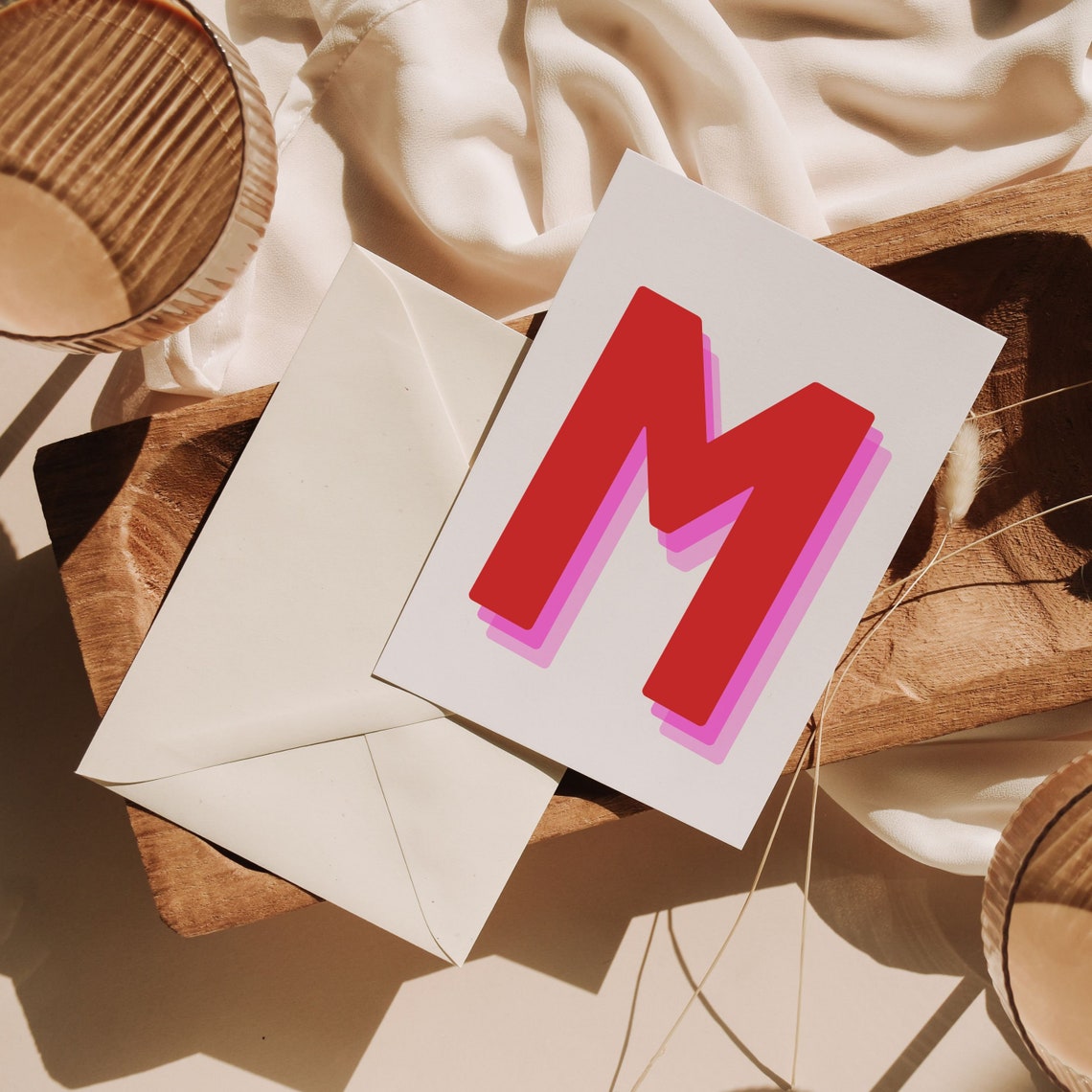 Retro Alphabet M, Retro Home Decor - Image 3