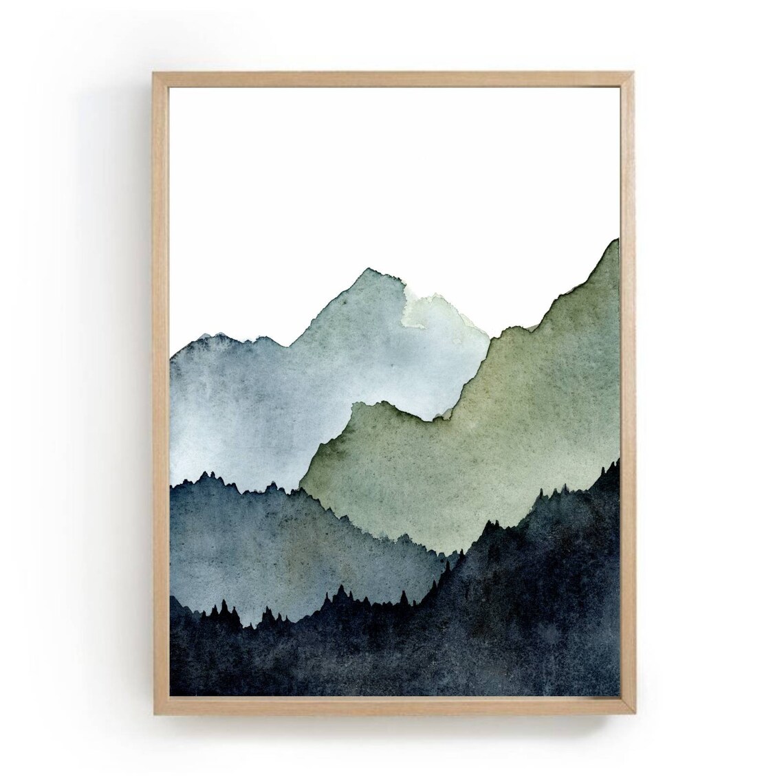 Minimalist Mountain Abstract Landscape Art Print