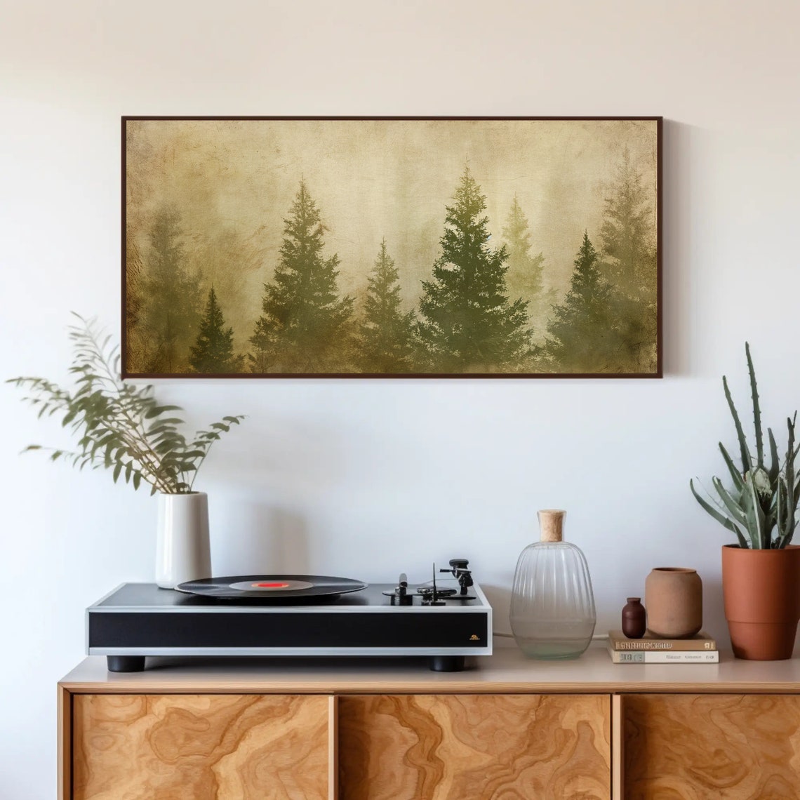 Pine Forest Print Extra Large Rustic Fir Trees Wall Art Cabin And Farmhouse Decor Rustic Wall Decor Ready To Hang - Image 5