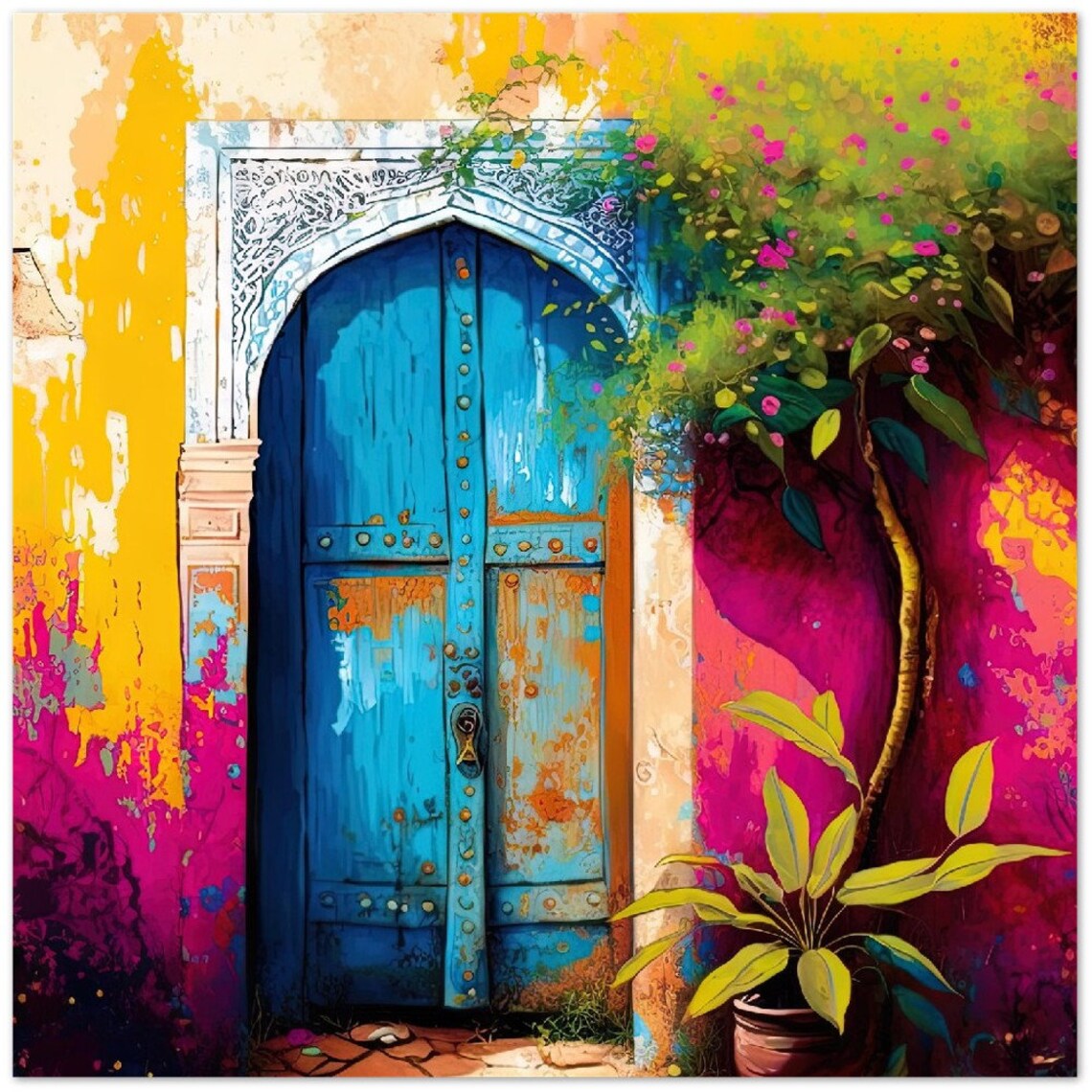 Moroccan Art Print, Modern North African Decor - Image 3