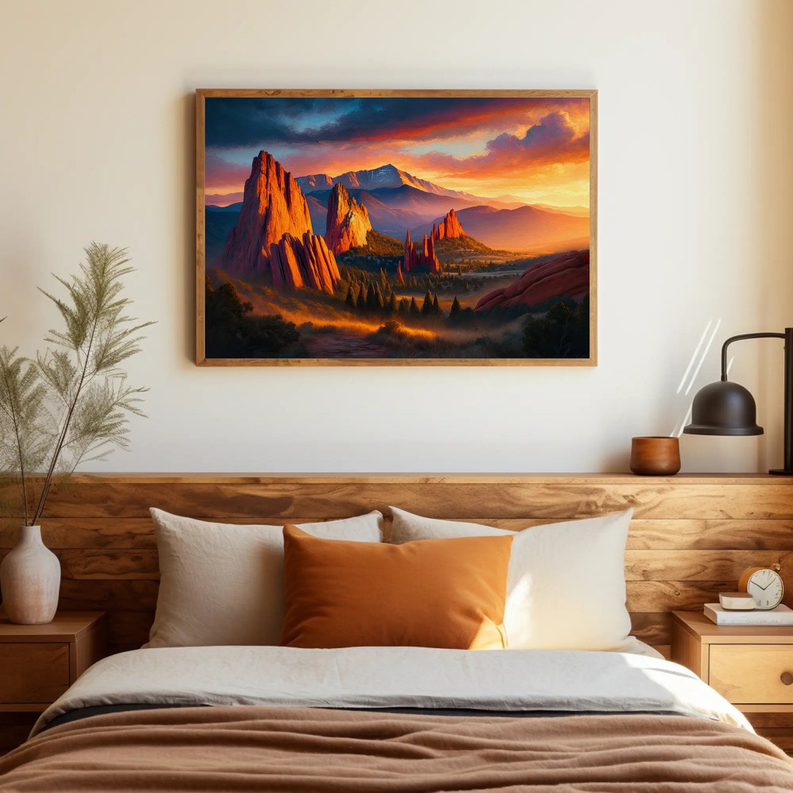 Garden Of The Gods Red Rocks At Sunset Pikes Peak View Poster - Image 4
