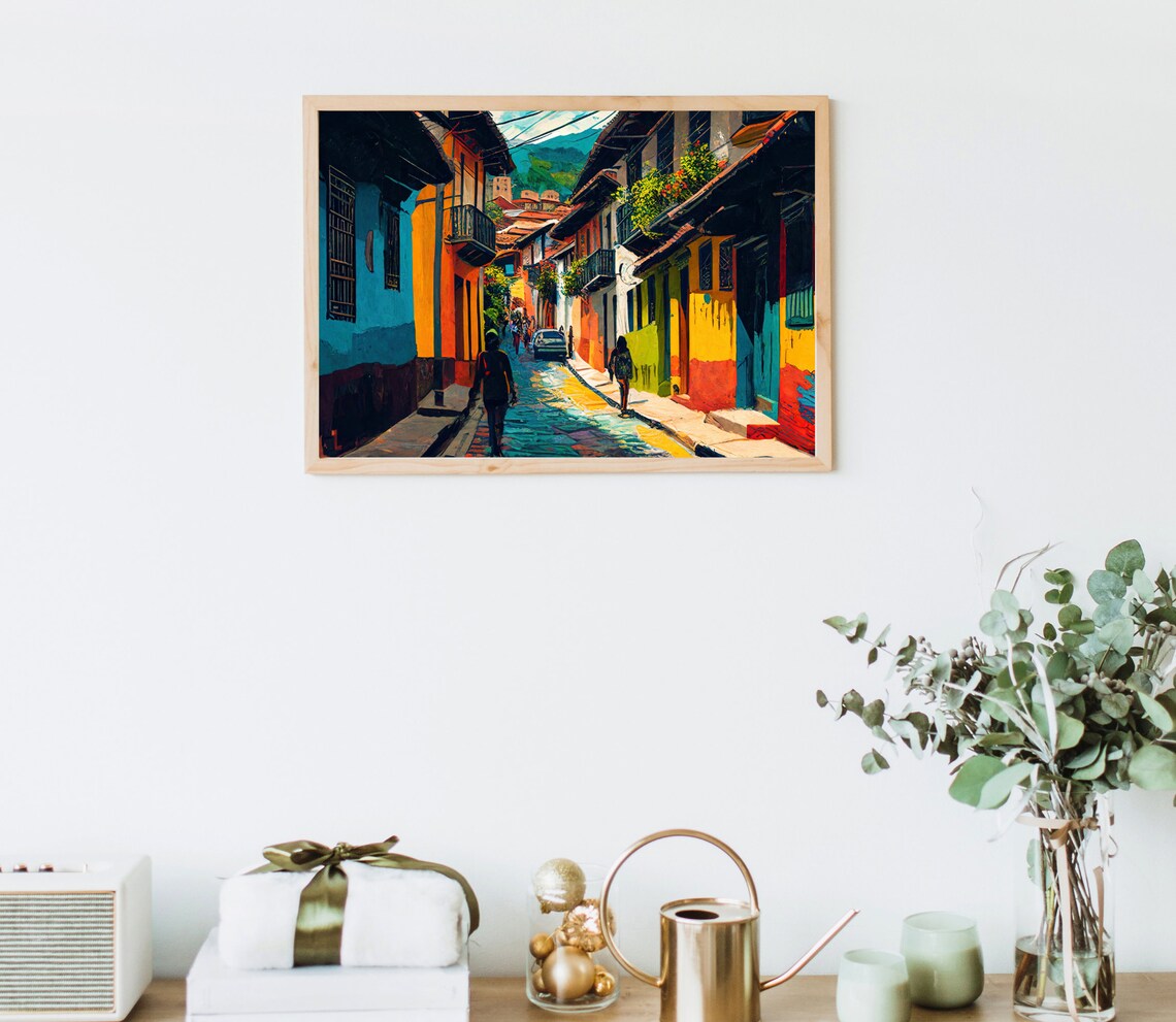 Santander Colombia Travel Poster, Oil-Painting Style - Image 4
