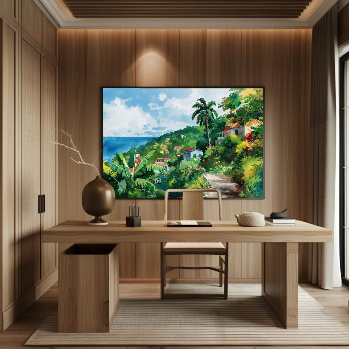 Jamaica Painting, Caribbean Wall Art Poster Print - Image 4