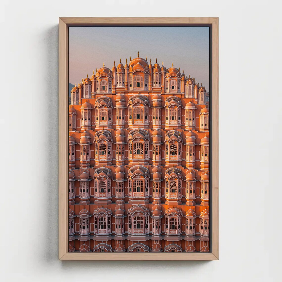 Hawa Mahal Jaipur Palace Facade Pink Sandstone Photo Art Poster - Image 3