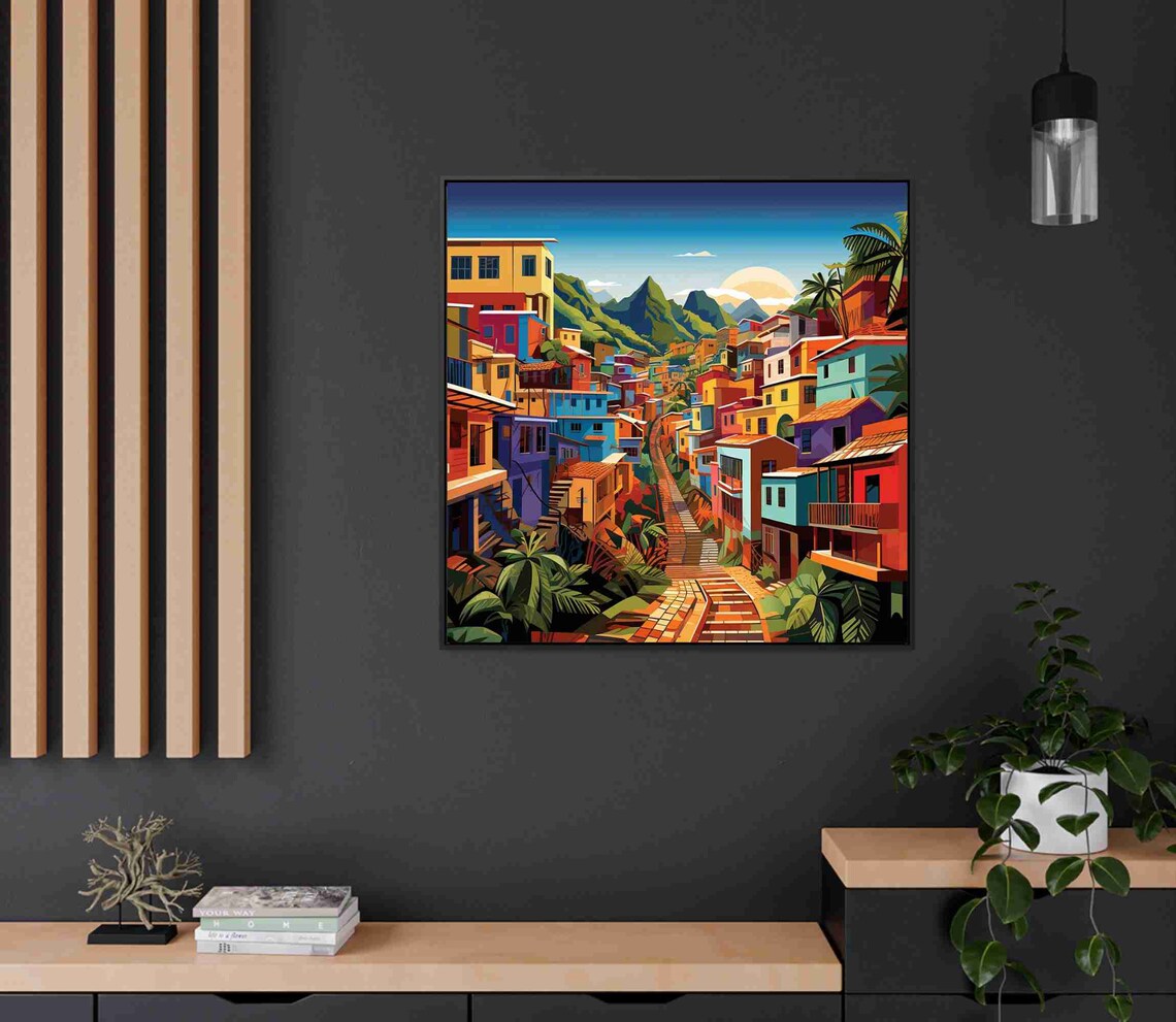 Puerto Rico Puerto Rican Town Travel Art Print - Image 2
