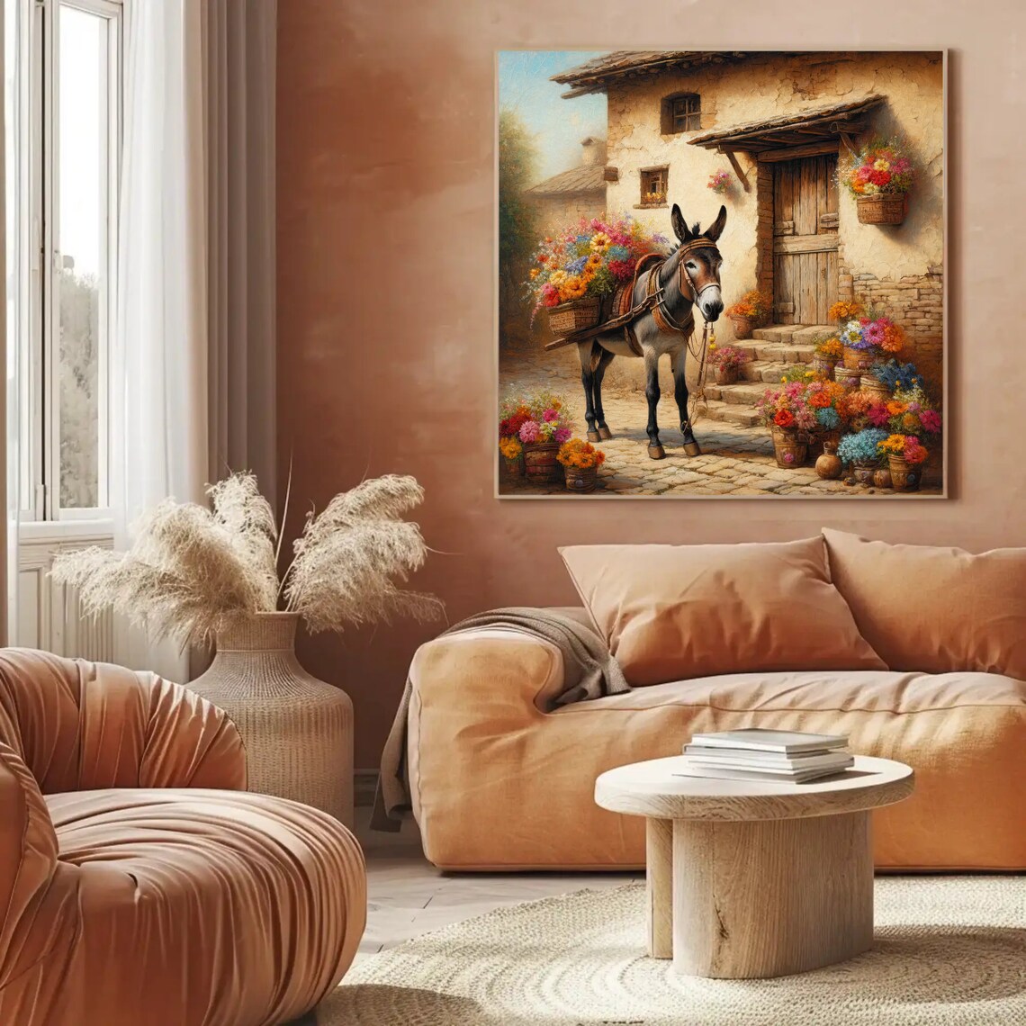 Burro Charm Mexican Donkey Art Print, Rustic Decor - Image 5